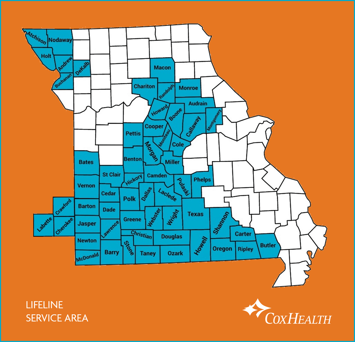 Lifeline Service Area Map